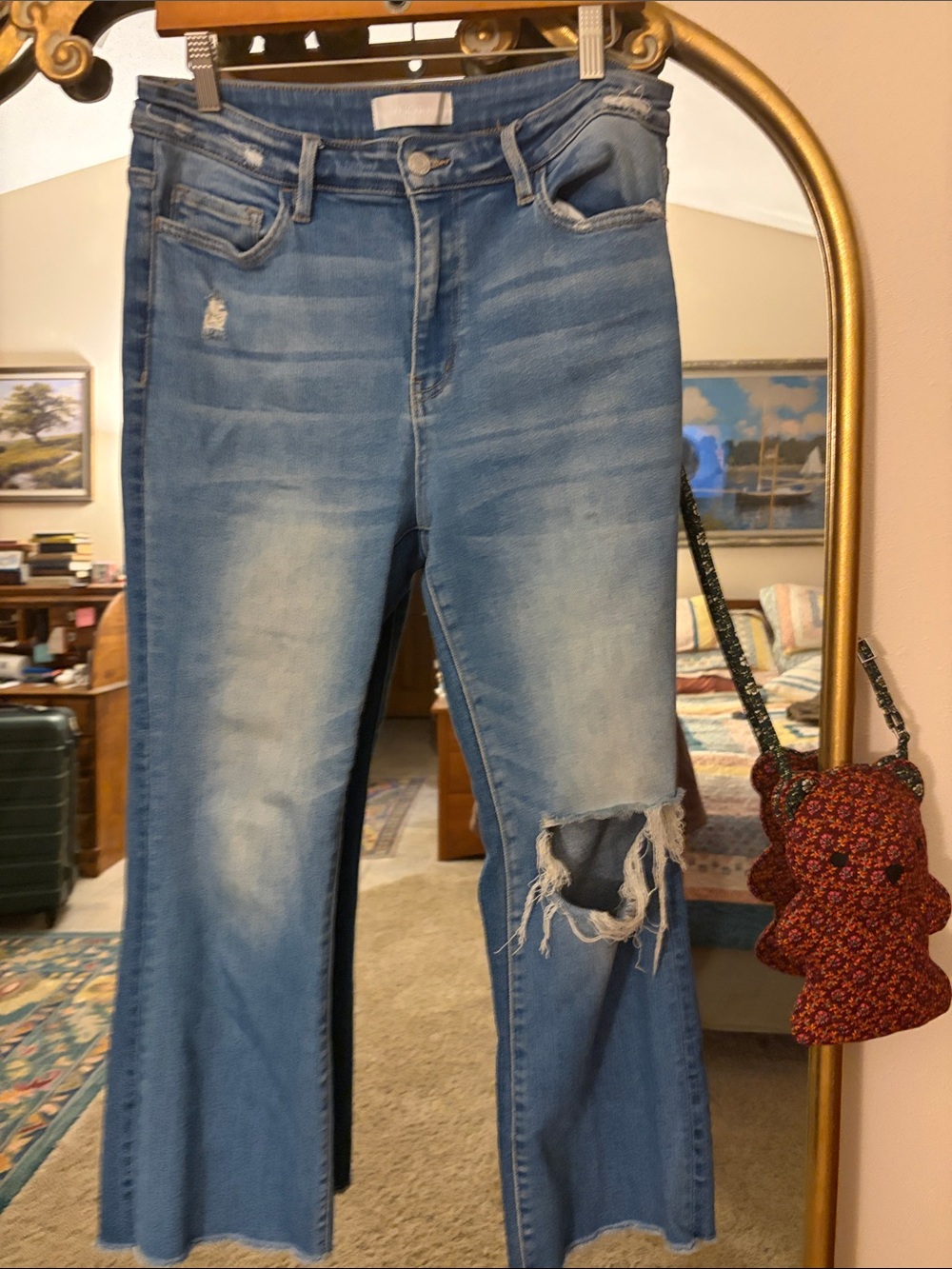 Vervet by Flying Monkey High-Rise Crop Jeans, size 30